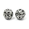 Mixed Shapes Alloy Filigree Hollow Beads TIBEB-X0018-NF-2
