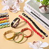 16Pcs 8 Colors Imitation Leather Cord Bracelets Set with Snap Clasps BJEW-GF0001-19-4