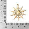 201 Stainless Steel Pendants STAS-K298-07G-3