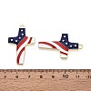 Independence Day Alloy Enamel Pendants ENAM-T021-77A-G-3