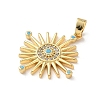 Brass Micro Pave Cubic Zirconia Pendants LS-KK-F905-18G-03-2