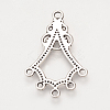 Tibetan Style Alloy Chandelier Components TIBEP-S312-28AS-NR-2
