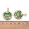 304 Stainless Steel & Enamel Pendants STAS-T072-73A-G-3
