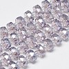 Electroplate Glass Beads Strands EGLA-Q083-8mm-A05-1