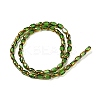 Electroplate Transparent Glass Beads Strands EGLA-Q127-A01-01F-2