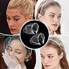 2Pcs 2 Colors Mesh Veil Cloth Hair Bands FIND-OC0003-95C-6