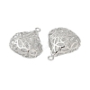 Brass with Clear Cubic Zirconia Pendants KK-G532-22P-2