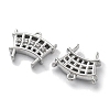 Brass Micro Pave Cubic Zirconia Charms KK-M102-54P-2