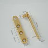 Brass Rotation Hidden Door Pivot Hinge CABI-PW0001-171B-G02-2