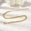 Brass Wheat Chain Bracelets for Women BJEW-K298-07G-1