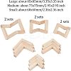 Olycraft 6 Sets 3 Styles Moon Lamp Wood Bottom ODIS-OC0001-63-2