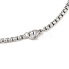 Tarnish Resistant Trendy Men's 201 Stainless Steel Box Chain Necklaces NJEW-L043A-46P-2