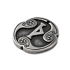 Rune Letters Alloy Pendants PALLOY-S193-01AS-03-2