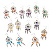 Brass Dangle Earring EJEW-TAC00016-3