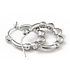 Non-Tarnish 304 Stainless Steel Heart Wrap Hoop Earrings for Women EJEW-G293-13P-2