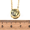 Brass Pave Cubic Zirconia Birth Stone Constellation Pendant Cable Chain Necklaces LS-NJEW-D334-01G-01-5