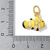 Brass Enamel Pendants KK-D350-01D-3