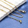 Long-Lasting Plated Brass Box Chain Necklaces NJEW-K112-03G-NF-4
