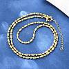 2.2MM Brass Ball Chain Necklaces for Men Women NJEW-L012-06G-3