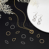 48Pcs 6 Styles Stainless Steel Linking Ring STAS-UN0056-48-2