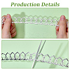 Polyester Heart Ribbon DIY-WH20048-086E-6