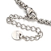 304 Stainless Steel Link Chain Bracelets for Women BJEW-S153-19P-3
