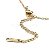 Star Light Gold Brass Micro Pave Cubic Zirconia Pendant Necklaces NJEW-E105-21KCG-3
