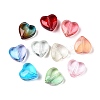 Gradient Color Baking Paint Transparent Glass Beads X-DGLA-N005-08-1