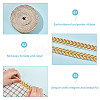about 10.5~11 yards Ethnic Style Polycotton Jacquard Leaf Ribbons OCOR-GO0001-15C-3