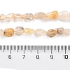 Natural Gold Rutilated Quartz Beads Strands G-P497-01C-33-5