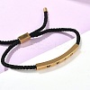 Word WWJD Polyester Cord Slider Bracelets BJEW-P384-01G-4