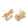 Brass Stud Earring Findings KK-U038-01G-2