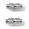 Tarnish Resistant 304 Stainless Steel Magnetic Clasps with Glue-in Ends STAS-E049-7-2