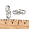 Non-Tarnish 304 Stainless Steel S-Hook Clasps STAS-N103-113P-3