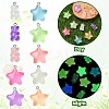 10Pcs 10 Styles Luminous Transparent Resin Pendants RESI-YW0001-80-5