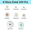 200Pcs 8 Styles Glass Craft Eyes Cabochons DIY-GO0001-86-2
