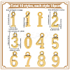 180Pcs 10 Styles Tibetan Style Alloy Pendants FIND-SC0014-90-2