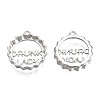 Rack Plating Alloy Pendants PALLOY-F286-02P-1