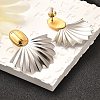 304 Stainless Steel Two Tone Stud Earrings EJEW-F355-04GP-05-5