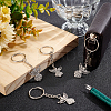 DIY Angel Charm Keychain Making Kits DIY-SC0019-04-5