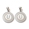304 Stainless Steel Pendants STAS-I204-U-P-1