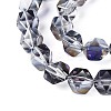 Electroplate Glass Beads Strands EGLA-T021-21I-3