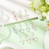 10Pcs Glass Angel Pendant Decorations HJEW-JM03580-1