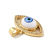 Brass Micro Pave Cubic Zirconia Pendants KK-B059-40G-4