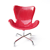 Miniature Plastic Armchair Backrest Rotating Egg Chair MIMO-PW0001-095B-1