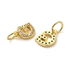 Brass Micro Pave Cubic Zirconia Pendants KK-M273-02G-G-2