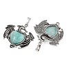 Natural Amazonite Pendants G-A315-04F-AS-2