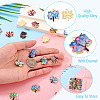 30Pcs 15 Colors Alloy Enamel Pendants ENAM-TA0009-02-5