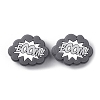 Cloud with Word Boom Food Grade Eco-Friendly Silicone Beads SIL-WH0014-22D-1