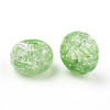 Transparent Crackle Acrylic Beads MACR-E025-30I-2